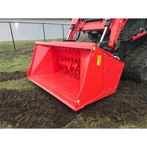 concrete crusher skid steer attachment|skid steer gravel spreader box.